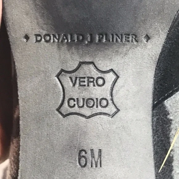 Donald Pliner Maliki Zebra Print Leather Heeled Boots Booties 6 M - Picture 10 of 12